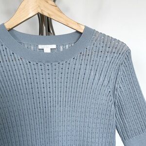 COS Pale Blue Knit Top, Small